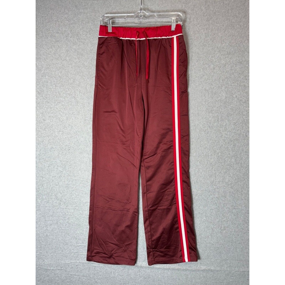 Coca-Cola Enjoy Sweatpants Women's XS Red Logo Pockets Straight Leg Drawstring
